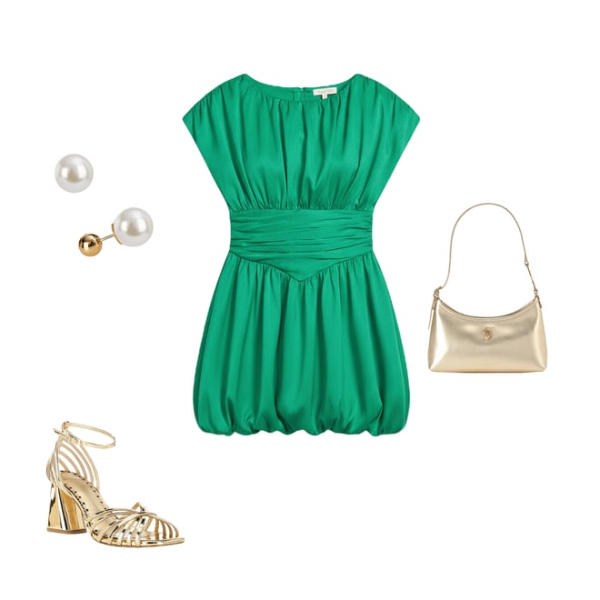 long sleeve bridesmaid dresses emerald green Six Stories Cowl-Front Long-Sleeve Satin Maxi Dress