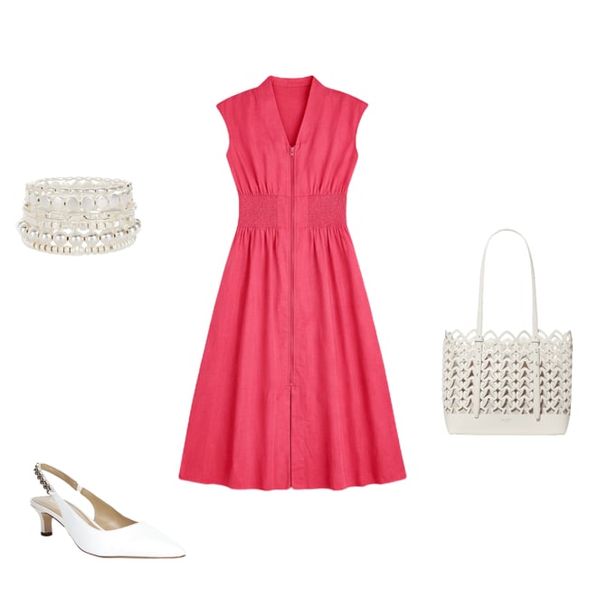Vince Camuto Knit V-Neck Cap Sleeve Zipper Front Dress | Dillard's