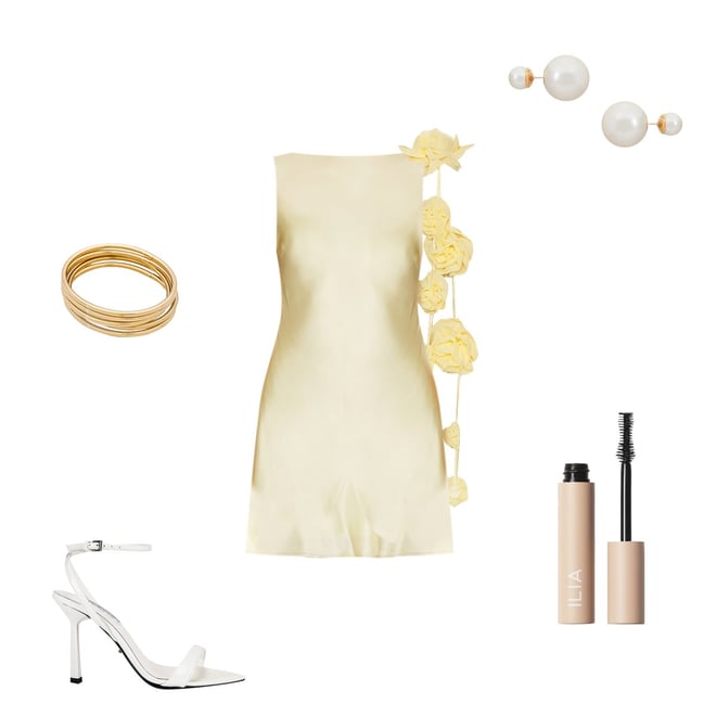Lovers and Friends Mariam Mini Dress in Light Yellow | REVOLVE