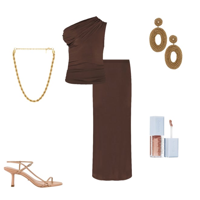 brown dress accessories Retrofete main image 1