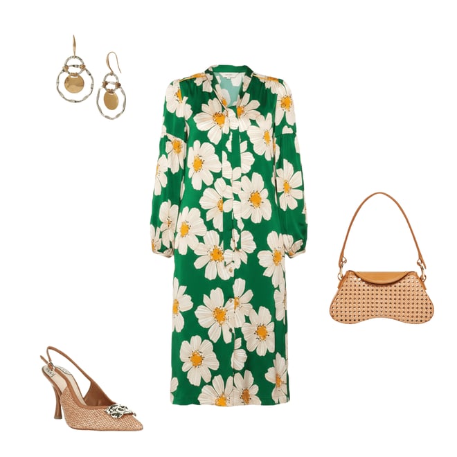 Antonio Melani Kira Raffia Ornament Slingback Pumps