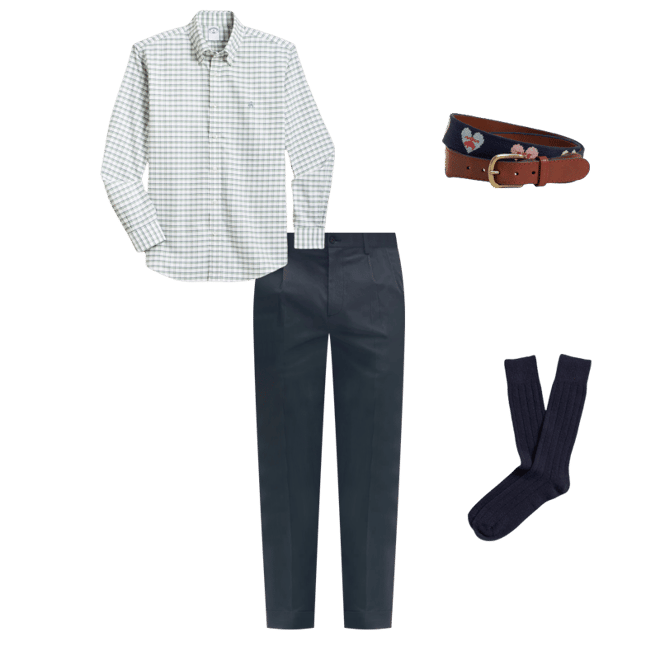 Pantalon Chino Brooks Brothers Elliot Advantage Beige - Taille 38x30 Homme