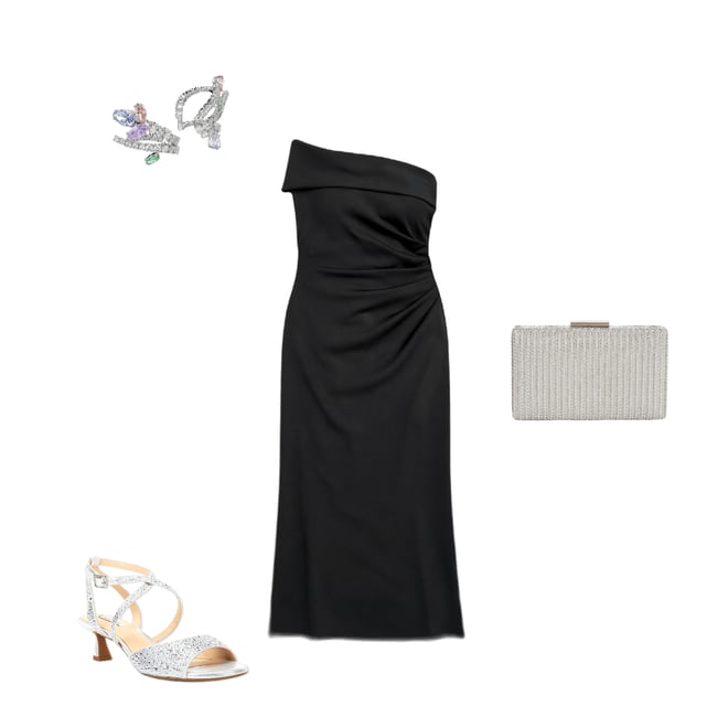 Eliza J Plus Size One Shoulder Side Ruched Long Dress | Dillard's
