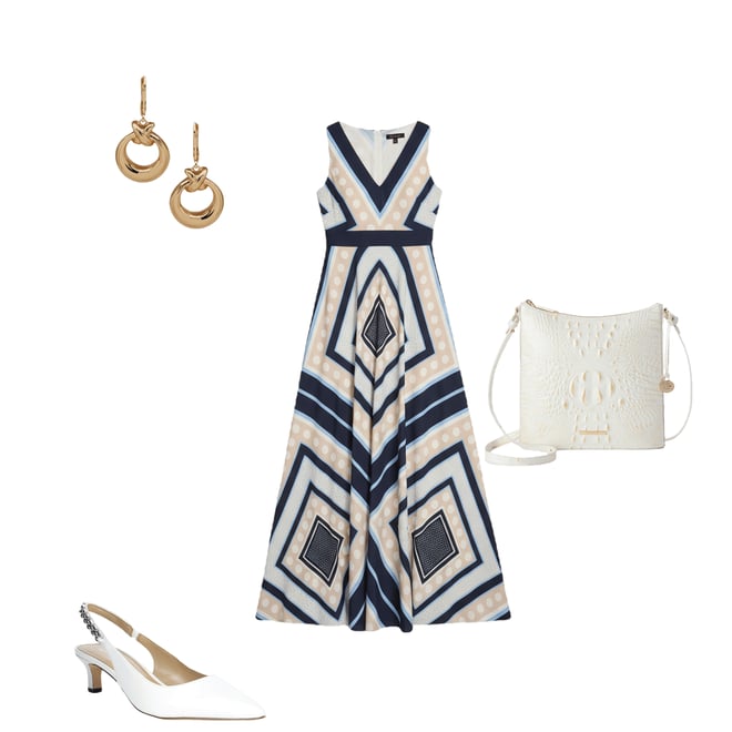 Eliza J Petite Size V-Neck Sleeveless Maxi Dress