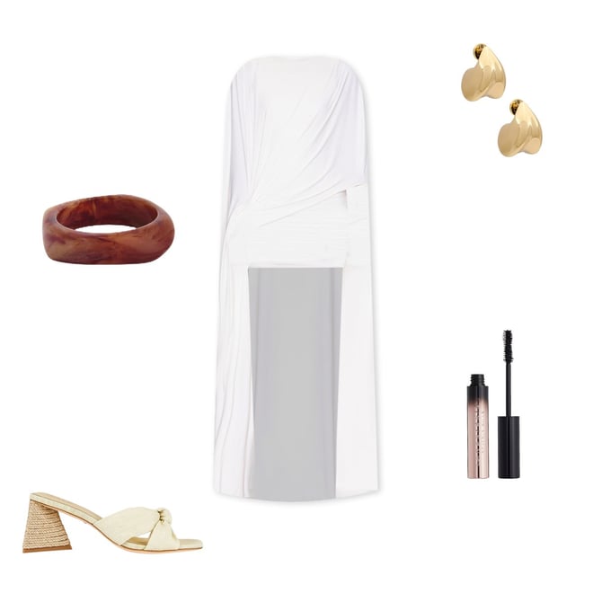 Deme by Gabriella Alexandra Mini Dress in White | REVOLVE
