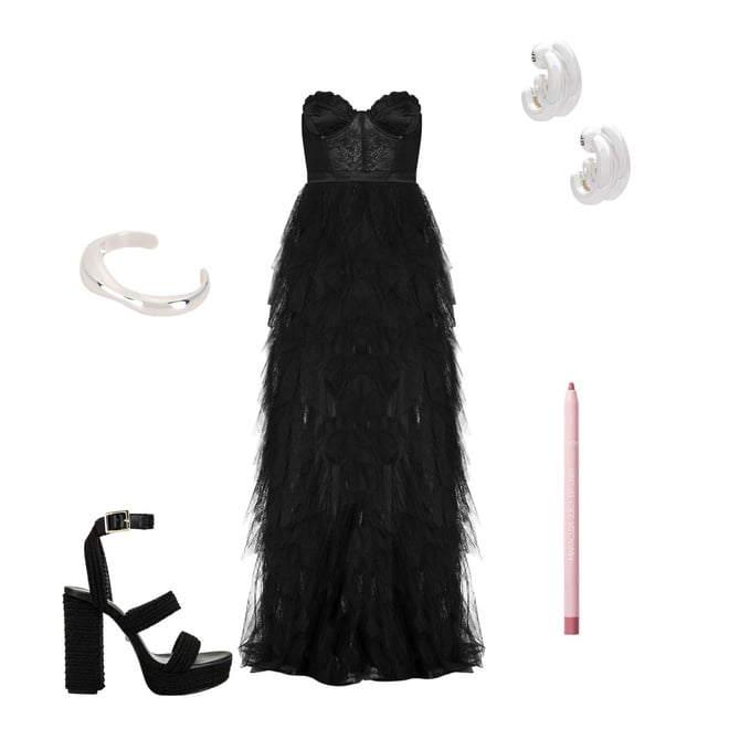 For Love & Lemons X REVOLVE Bustier Gown in Black | REVOLVE