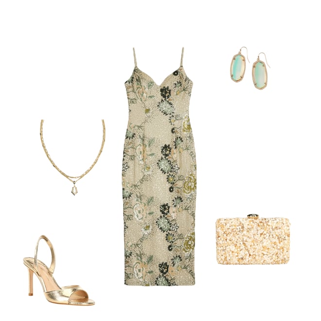 Shoes Ladies Dresses Antonio Melani Cocktail Dresses Antonio Melani Adelyn  Floral Sequin Sweetheart Sheath Maxi Dress