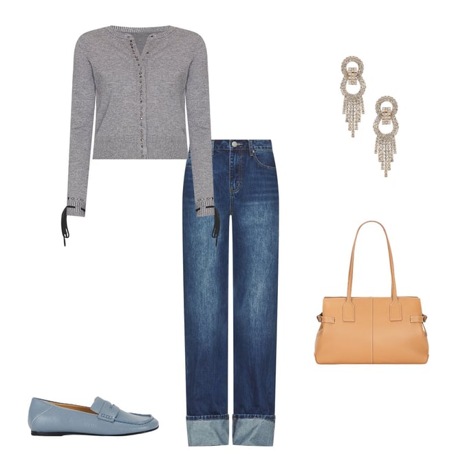 Jaded London Sienna Cardigan in Grey | REVOLVE