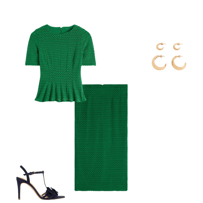 Lace Pencil Skirt-Fresh Green | Boden USA