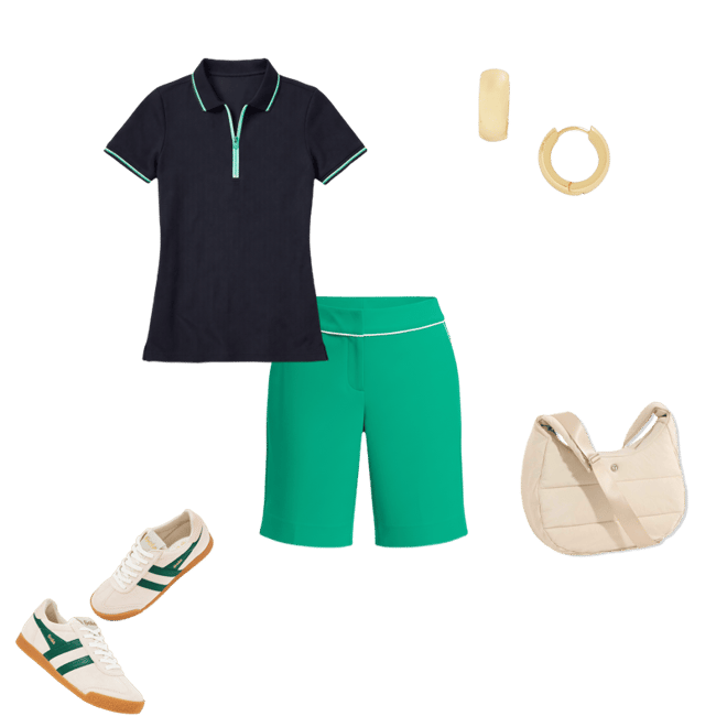Piqué Half-Zip Polo | Talbots