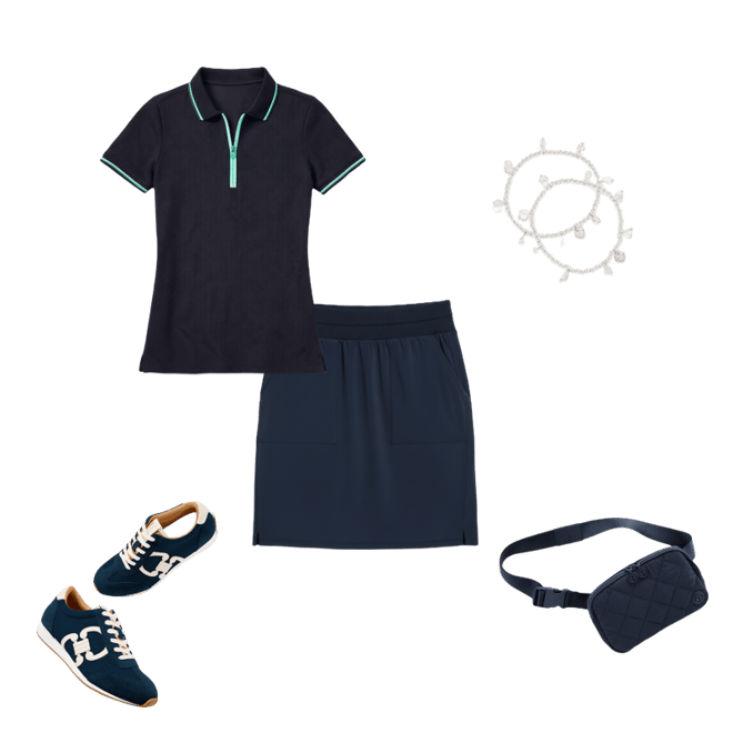 Piqué Half-Zip Polo | Talbots