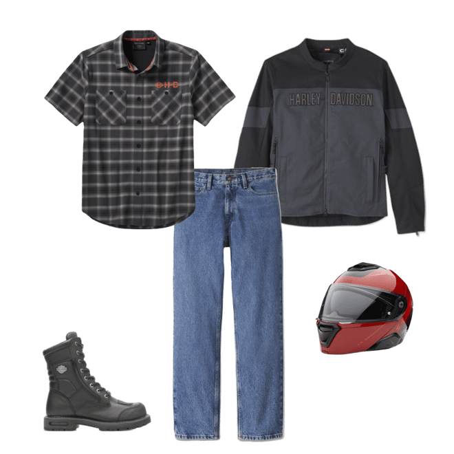 Men's H-D TECH Vented Stretch Comfort Shirt | Harley-Davidson USA