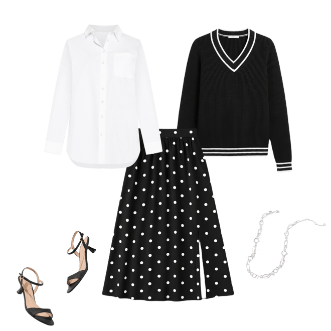 Fit & Flare Maxi Skirt - Garden Dot | Talbots