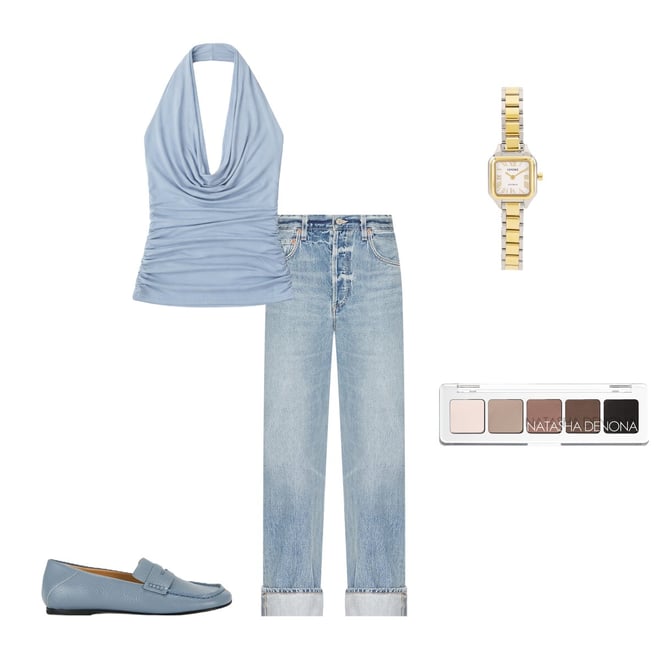 Citizens of Humanity Ayla Baggy Cuffed Crop Jeans in Skylights