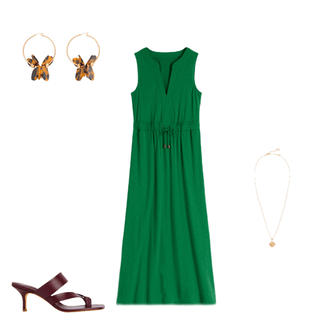 green stripe strapless dress Floral Printed Strapless Formal Evening Dress with Empire Waist main image 0