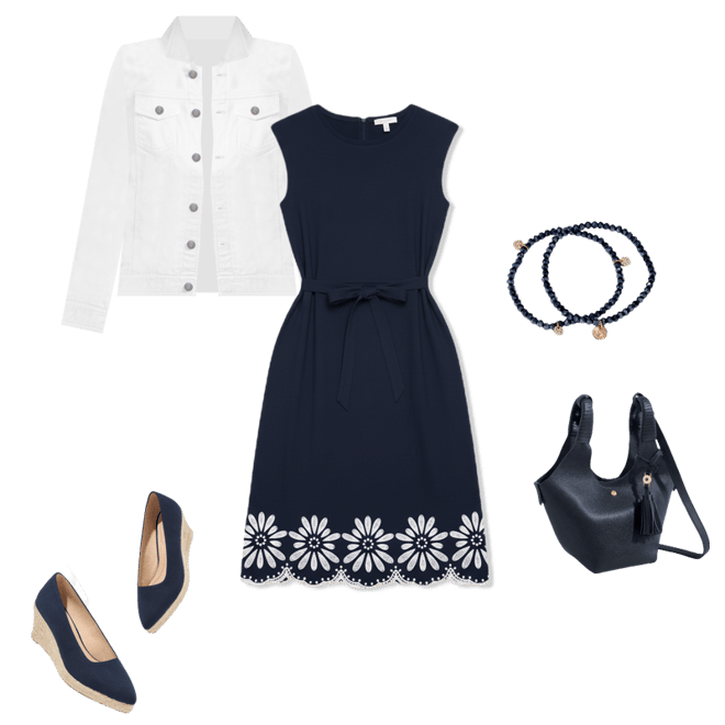 Eyelet Embroidered Midi Dress | Talbots
