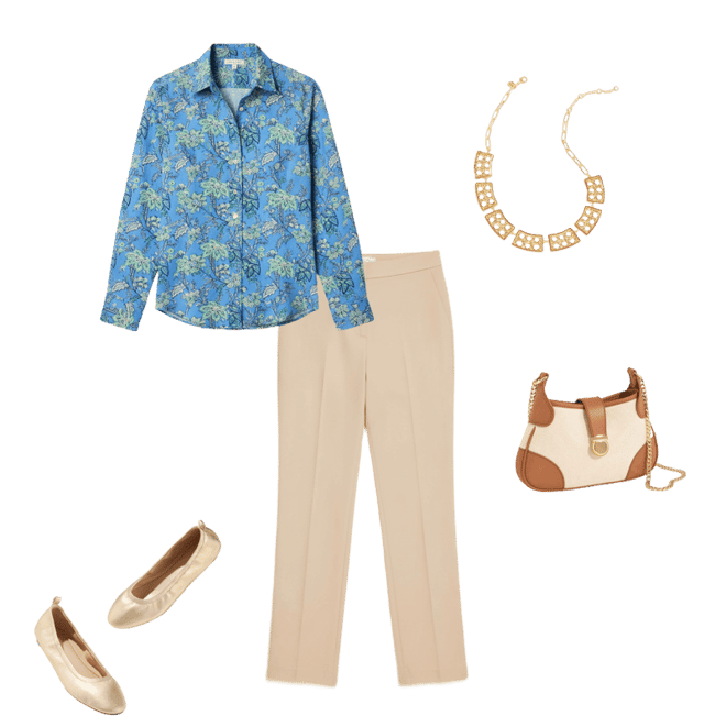 Modern Classic Shirt - Jacobean Woodblock | Talbots