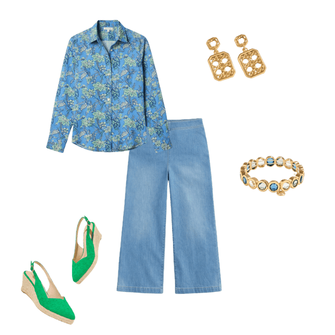 Modern Classic Shirt - Jacobean Woodblock | Talbots