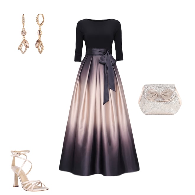 ignite evenings ombre dress ASHLEIGH RHINESTONE OMBRE MAXI DRESS – AKIRA