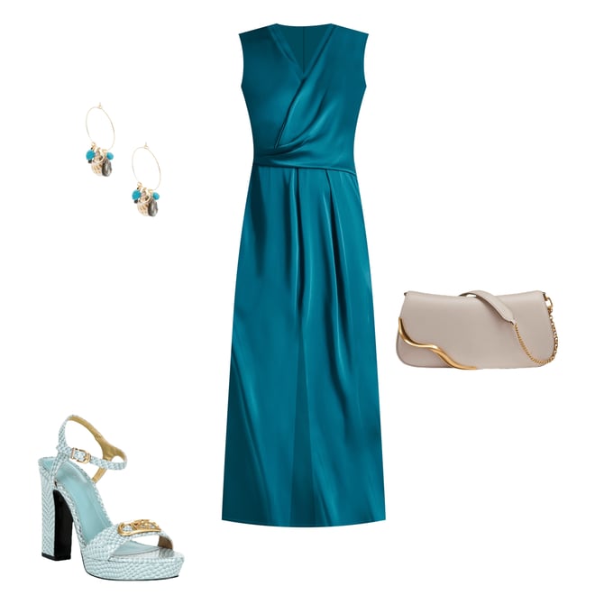 gold dress classy Barefoot Grounding Dark Green Oxford Shoes Online – GENT WITH main image 1