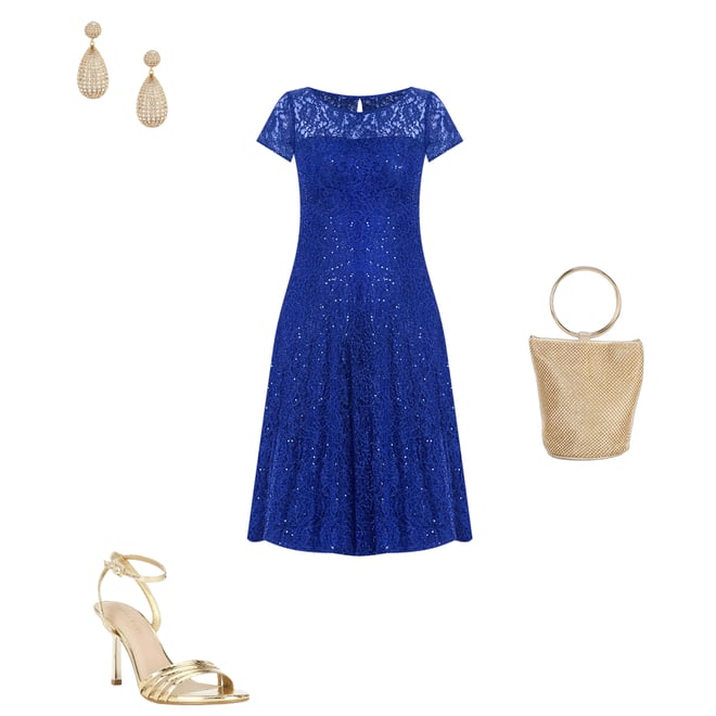 blue gingham check dress Cindy Check Midi Dress – ban.do