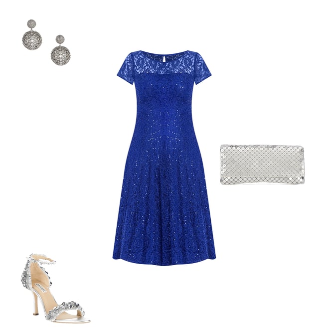 Badgley Mischka Venus Leather Sequin Ornamented Ankle Strap Dress Sandals |  Dillard's