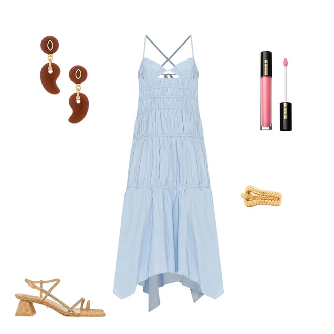 SNDYS Tahlia Dress in Blue | REVOLVE