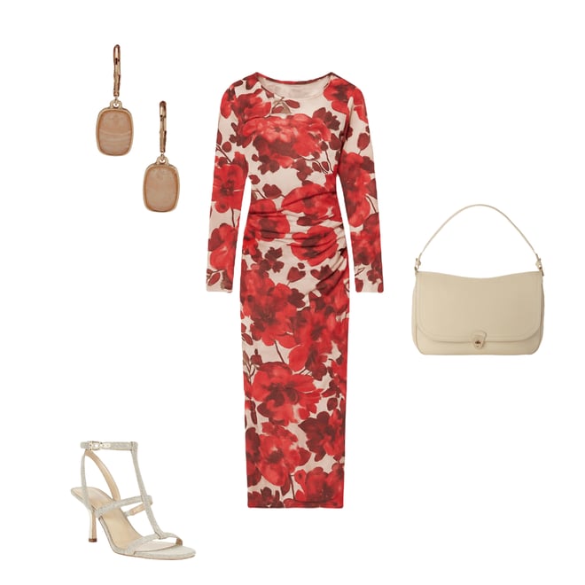 chinese dress ladies Calvin Klein Womens Lace Textured Midi Red 2 at Amazon Women's Clothing  store