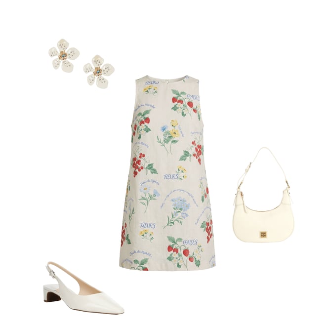 Nobody's Child Palermo Linen Blend Floral Printed Shift Dress | Dillard's