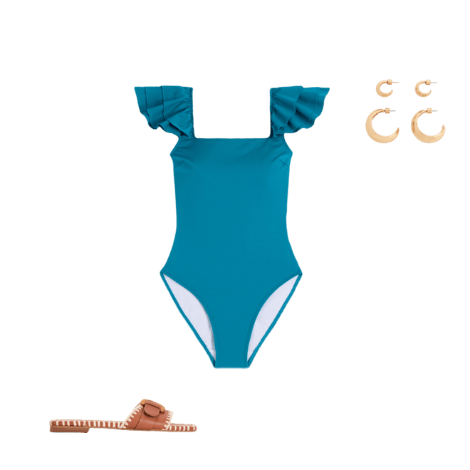 Mega Ruffle Swimsuit-Cosmo | Boden USA