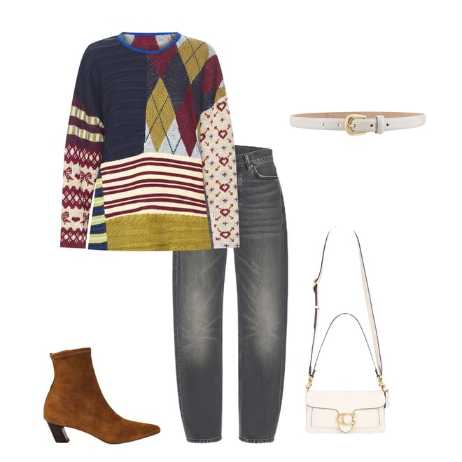 GUIZIO Zuri Sweater in Blue Multi | REVOLVE