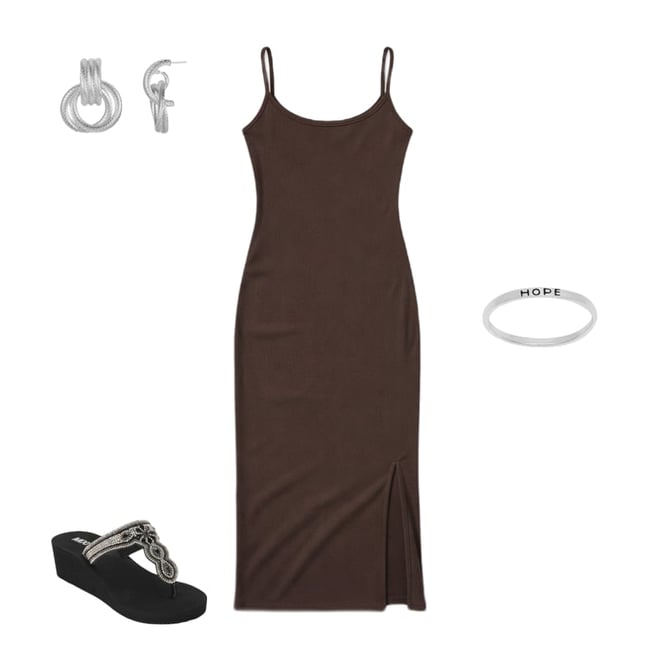 Forever 21 Womens Juniors Sleeveless Maxi Dress, Color: Brown - JCPenney