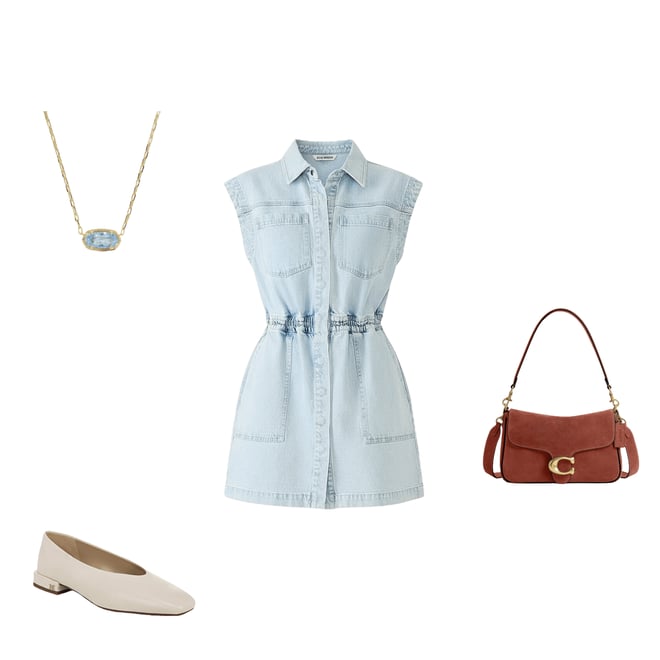 Steve Madden Women's Robbie Dress Sleeveless Denim Dresses - Sulphur Spring - Size Small - Cotton