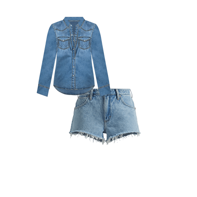 Women's Wrangler® 2.5" Cowboy Short in Sunflower