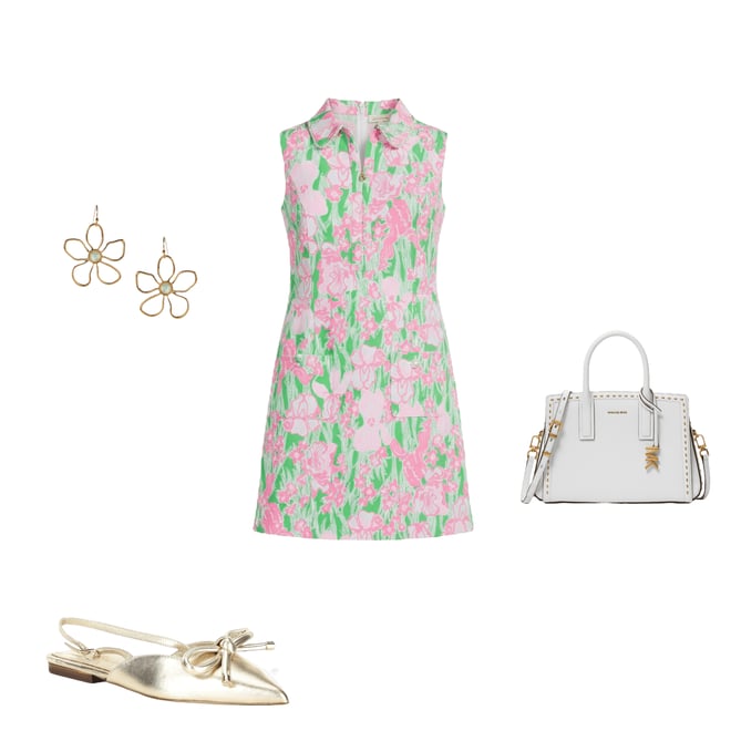 knee length dresses for ladies LILLY PULITZER PEARL SOFT SHIFT DRESS main image 1