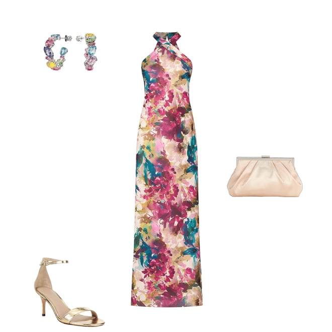 halter dress y2k Polka Dot Halter Dress Y2K main image 1