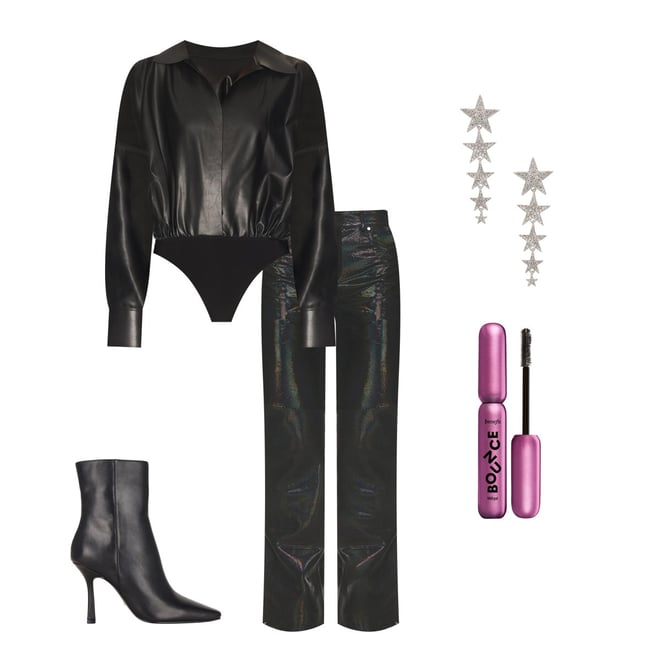 NBD Raquel Leather Pant in multi holographic | REVOLVE