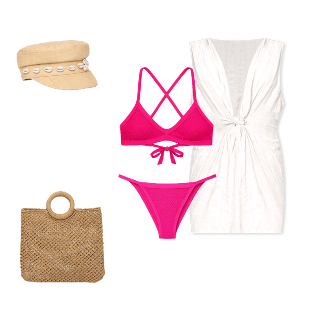 LSPACE Tyla Bikini Top - Bougainvillea
