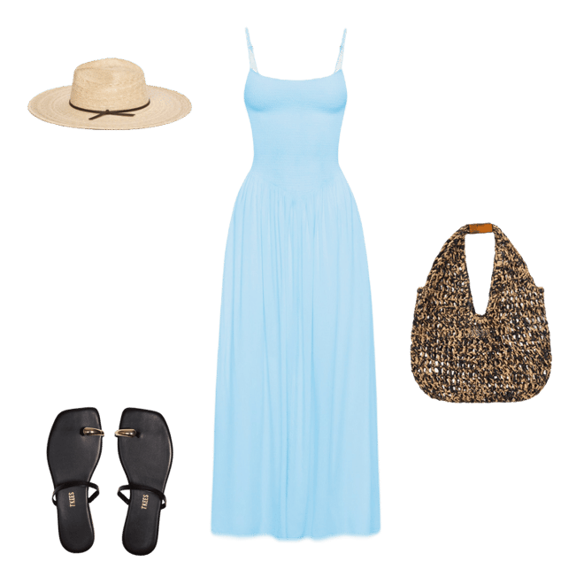 Smocked Bodice Maxi Dress | LSPACE Misha Midi Dress