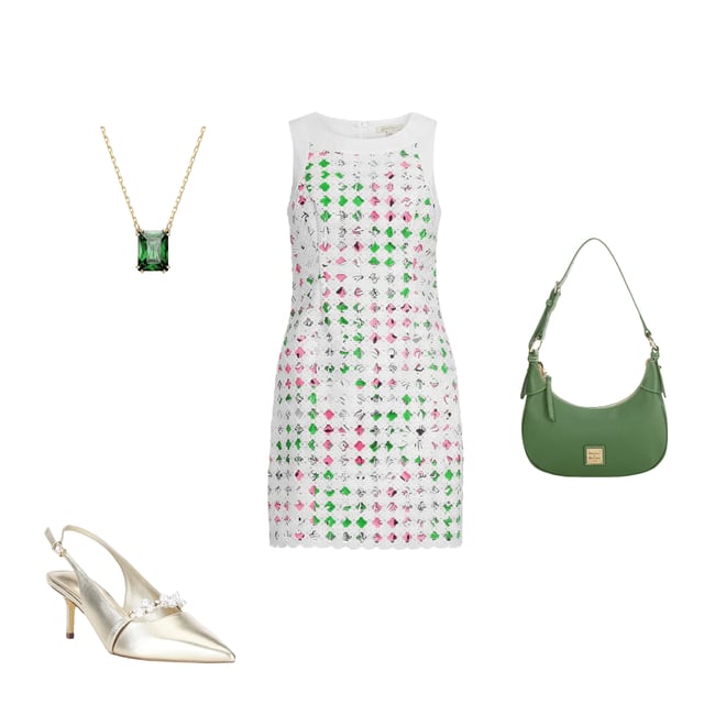 Lilly Pulitzer Lyndon Stretch Poplin Crew Neck Sleeveless Lace Overlay  Shift Dress | Dillard's