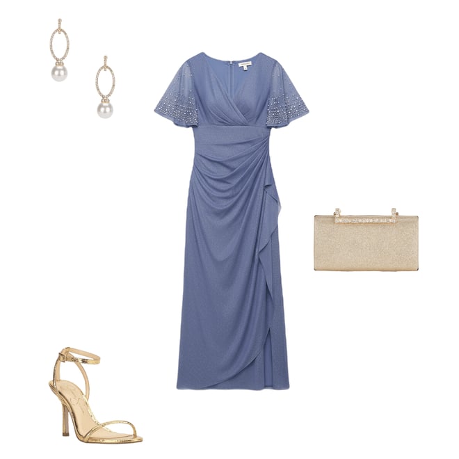 alex evenings flutter sleeve dress Alex Evenings 8160422 main image 1