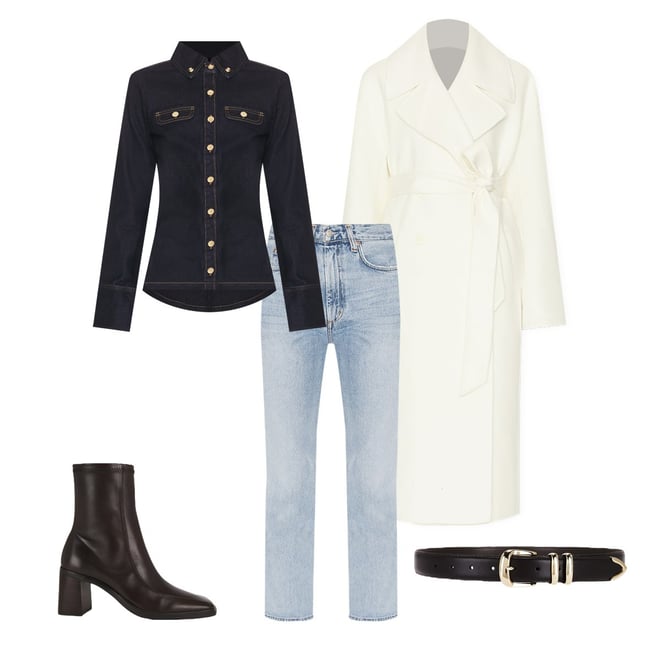 L'Academie Kye Wool Coat in Ivory | REVOLVE