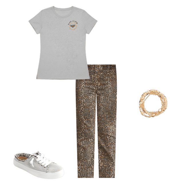 m jeans by maurices™ High Rise Leopard Straight Jean