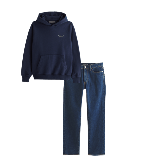 Micro-Logo Popover Hoodie