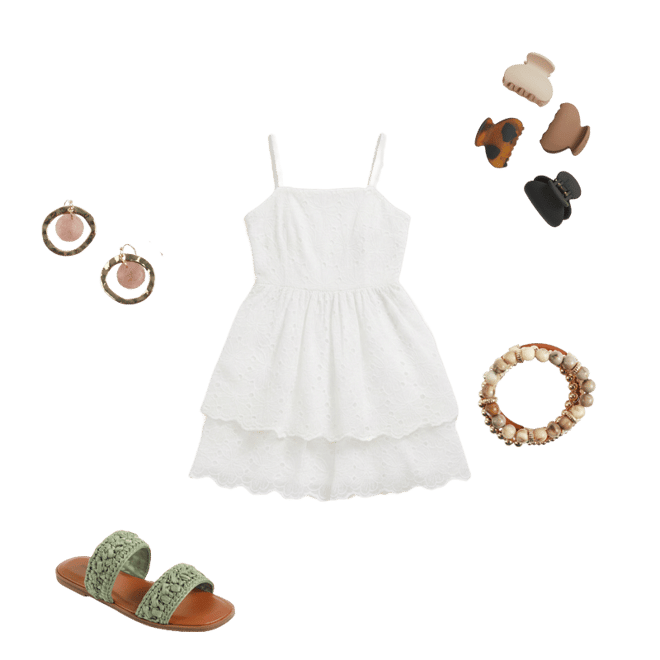 chinese dress ladies Marguerite White Lace Dip Hem Midaxi Dress – Frock and Frill main image 0