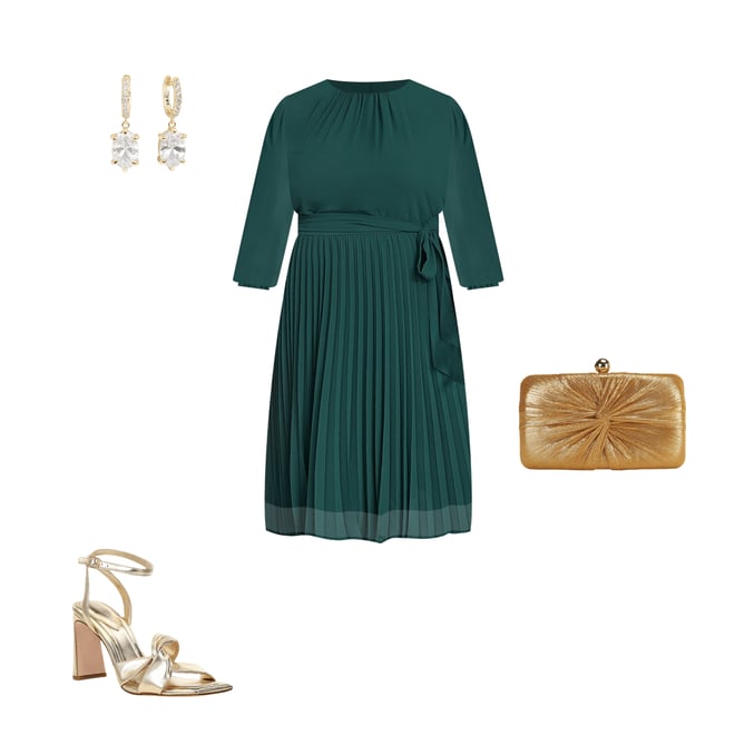 green spotty dress Women's Garden Society Green Cotton Eyelet Sleeveless Midi Dress | Size: L