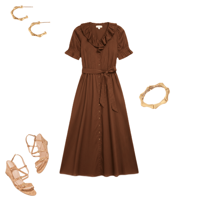 Voile Fit & Flare Shirtdress | Talbots