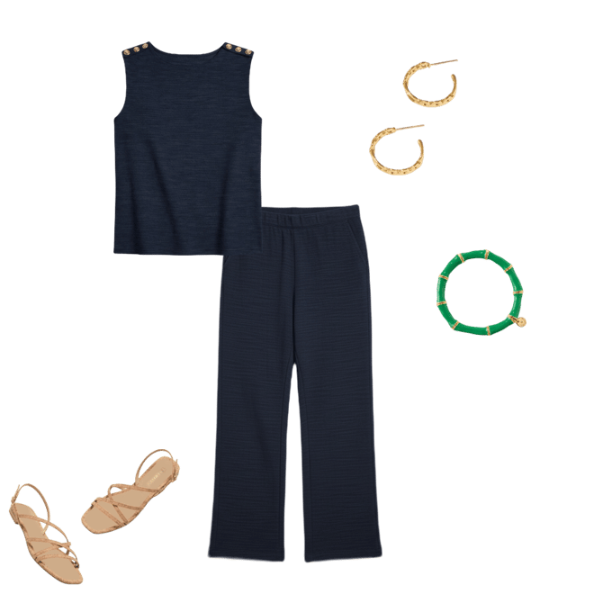 Straight Leg Jacquard Pants | Talbots