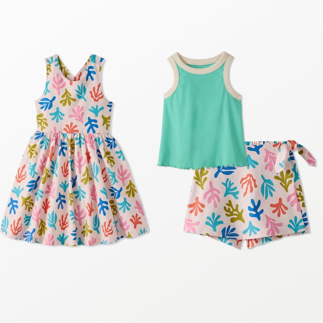 Crossback Skater Dress with Pockets | Hanna Andersson