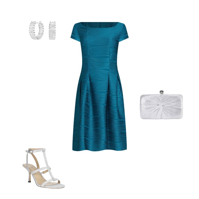 sachin and babi light blue dress How to Match Green Dresses with Shoes and Handbags
